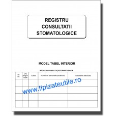 Registru Consultaţii Stomatologice - model 2