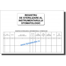 Registru de Sterilizare a Instrumentarului Stomatologic